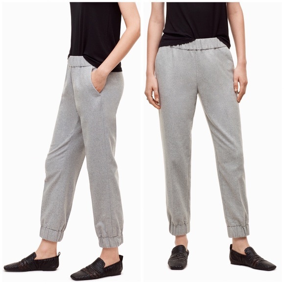 Aritzia Pants - Aritiza “Wilfred” Turquet Grey Cashmere/Wool Blend Jogger Pants
